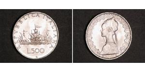 500 Lira Italia Plata 