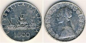 500 Lira Italia Plata 