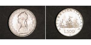 500 Lira Italia Plata 