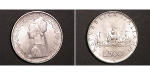 500 Lira Italia Plata 