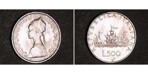 500 Lira Italia Plata 