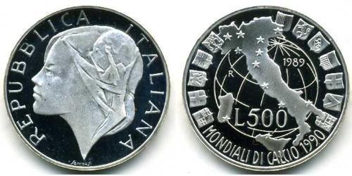 500 Lira Italia Plata 