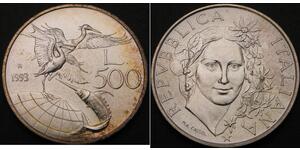 500 Lira Italien Silber 