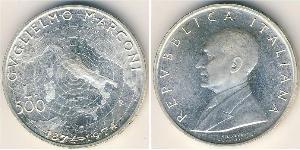 500 Lira Italien Silber 