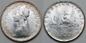 500 Lira Italien Silber 