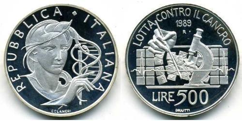 500 Lira Italien Silber 