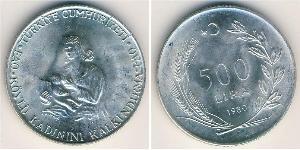 500 Lira Türkei (1923 - ) Silber 