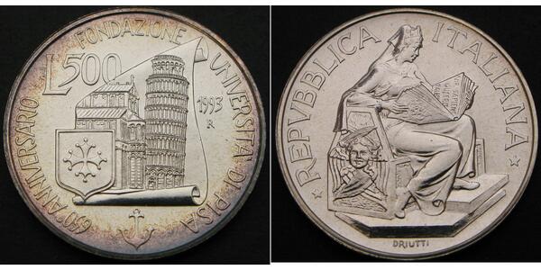 500 Lira Italy Silver 