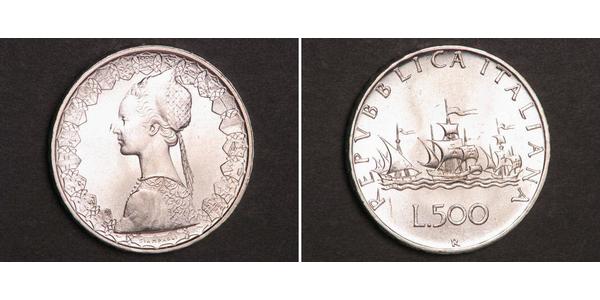 500 Lira Italy Silver 