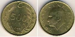 500 Lira Turquía (1923 - )  