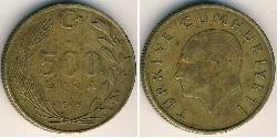 500 Lira Turquía (1923 - )  