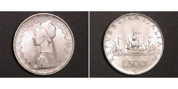 500 Lira 意大利 銀 