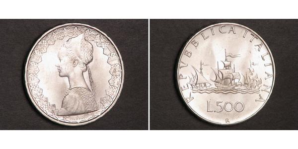 500 Lira 意大利 銀 