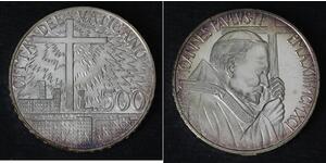 500 Lira 梵蒂冈 銀 