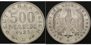 500 Mark République de Weimar (1918-1933) Aluminium 