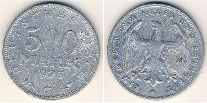 500 Mark Weimar Republic (1918-1933) Aluminium 