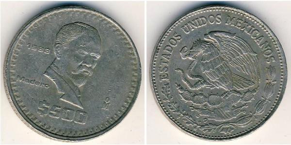 500 Peso México (1867 - ) Níquel/Cobre 