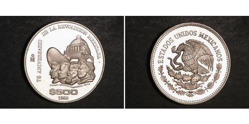 500 Peso México Plata 