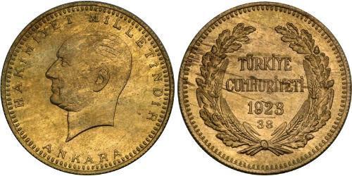 500 Piastre Turquie (1923 - ) Or Mustafa Kemal Atatürk (1881-1938)