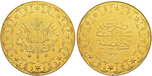 500 Piastre Impero ottomano (1299-1923) Oro Abdul-Hamid II (1842 - 1918)