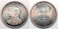 500 Reis Royaume de Portugal (1139-1910) Argent Charles I de Portugal (1863-1908)