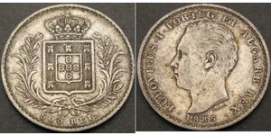 500 Reis Regno del Portogallo (1139-1910) Argento 