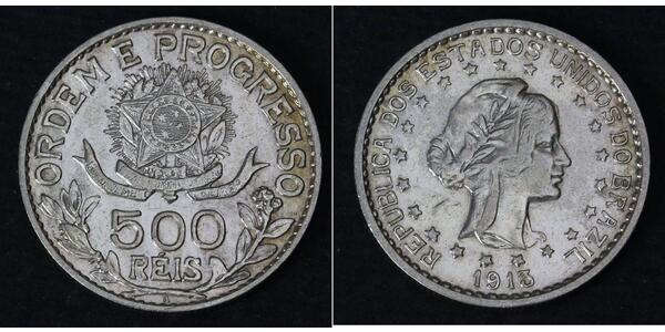 500 Reis Brasil Plata 