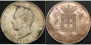 500 Reis Kingdom of Portugal (1139-1910) Silber 