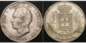 500 Reis Kingdom of Portugal (1139-1910) Silber 