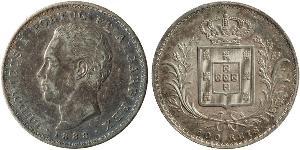 500 Reis Kingdom of Portugal (1139-1910) Silber 