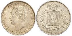 500 Reis Kingdom of Portugal (1139-1910) Silber 