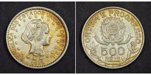 500 Reis Brazil Silver 