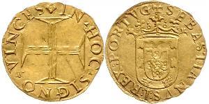 500 Reis / 1 Cruzado  Portugal / Royaume de Portugal (1139-1910) Or Sebastian of Portugal (1554-1578)