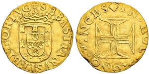 500 Reis / 1 Cruzado  Portugal / Royaume de Portugal (1139-1910) Or Sebastian of Portugal (1554-1578)