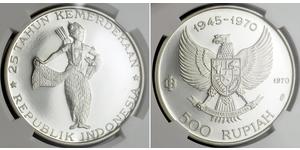 500 Rupiah Indonesien Silber 