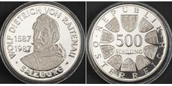 500 Shilling Republic of Austria (1955 - ) Argento 