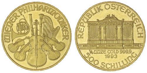 500 Shilling Republic of Austria (1955 - ) Gold 