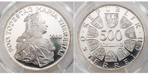 500 Shilling Republik Österreich (1955 - ) Silber 