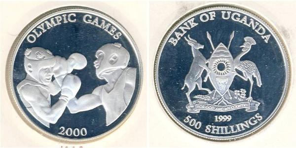 500 Shilling Uganda Silver 