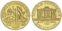500 Шилінг Австрійська Республіка (1955 - ) Золото 