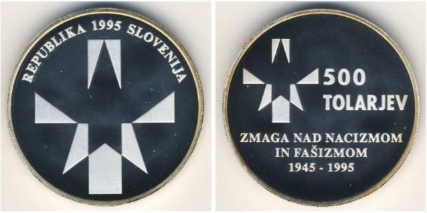 500 Tolar Slowenien Silber 