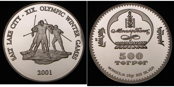 500 Tugrik Mongolei Silber 