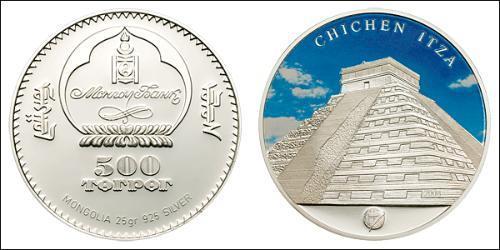 500 Tugrik Mongolia 銀 