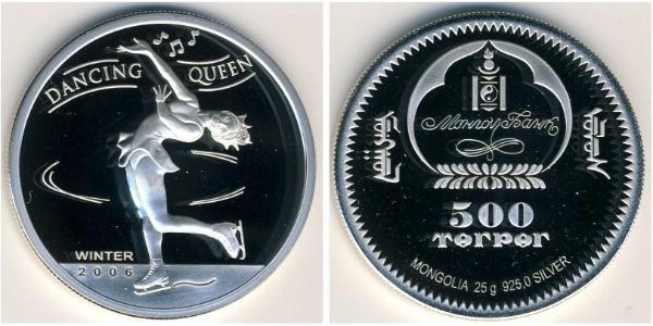 500 Tugrik Mongolia 銀 