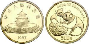 500 Yuan Volksrepublik China Gold 