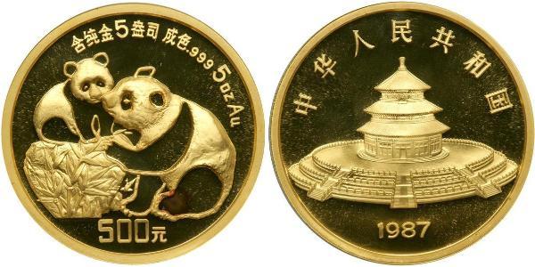 500 Yuan Volksrepublik China Gold 