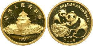 500 Yuan República Popular China Oro 