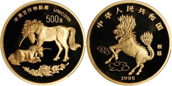 500 Yuan República Popular China Oro 