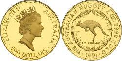 500 Доллар Австралия (1939 - ) Золото Елизавета II (1926-2022)
