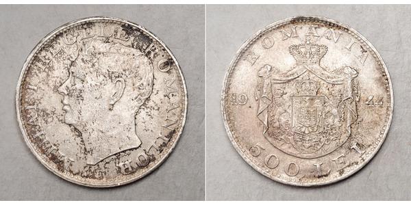 500 Лей Королівство Румунія (1881-1947) Срібло Michael I of Romania